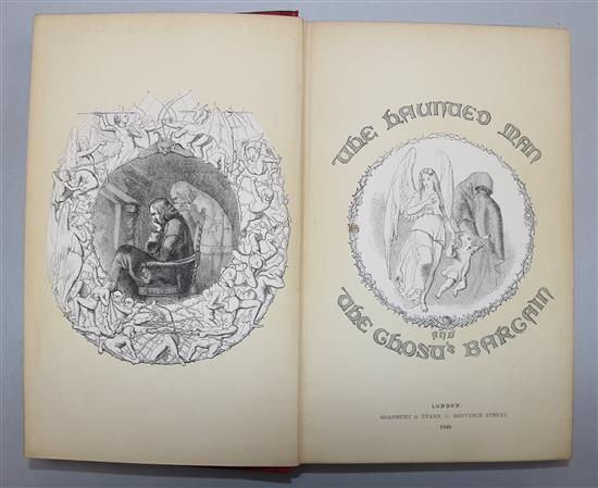 Dickens, Charles - The Haunted Man and the Ghosts bargain, 1st edition, 8vo, original red cloth, Bradbury and Evans, London 1848